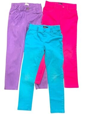 Girls Size 6 Children’s Place Jeggings Bundle of 3 | Purple Pink Blue Pants